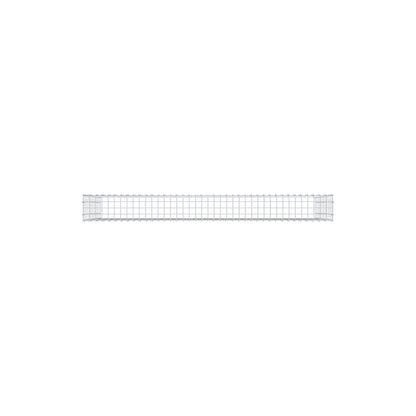 Opzetpaal type 3 200 cm x 100 cm x 20 cm (L x H x D), maaswijdte 5 cm x 10 cm, C-ring