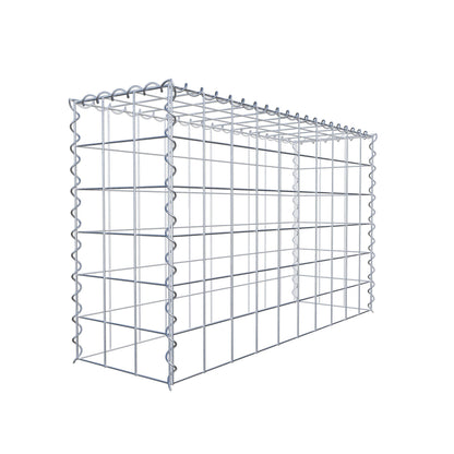 Gabion rapporté type 3 100 cm x 60 cm x 30 cm (L x H x P), mailles 10 cm x 10 cm, spirale