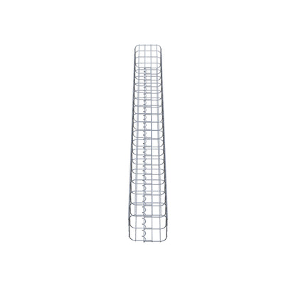 Colonne de gabion carrée galvanisée à chaud, 22 cm x 22 cm, hauteur 200 cm, MW 5 cm x 10 cm