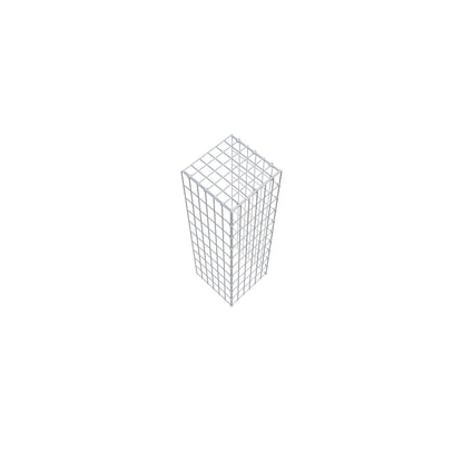 Fourche rapportée type 4 100 cm x 30 cm x 30 cm (L x H x P), mailles 5 cm x 10 cm, anneau C