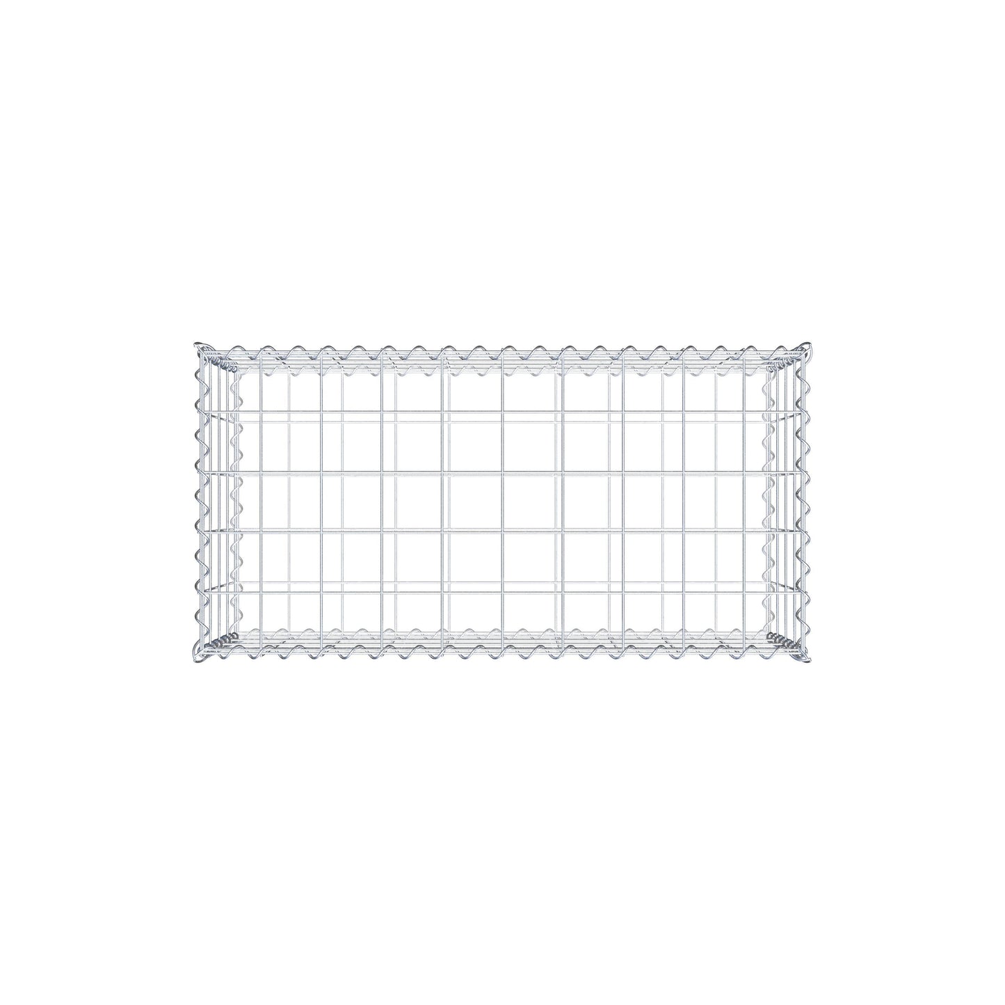 Gavión 100 cm x 40 cm x 50 cm (largo x alto x fondo), malla 10 cm x 10 cm, en espiral