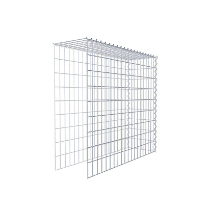 Gavión adulto tipo 4 100 cm x 90 cm x 30 cm (largo x alto x profundidad), tamaño de malla 5 cm x 10 cm, espiral