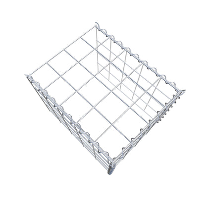 Grown-on gabion type 4 50 cm x 40 cm x 40 cm (L x H x D), mesh size 10 cm x 10 cm, spiral