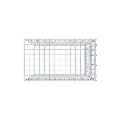 Monteret gabion type 4 100 cm x 70 cm x 40 cm (L x H x D), maskestørrelse 5 cm x 10 cm, C-ring