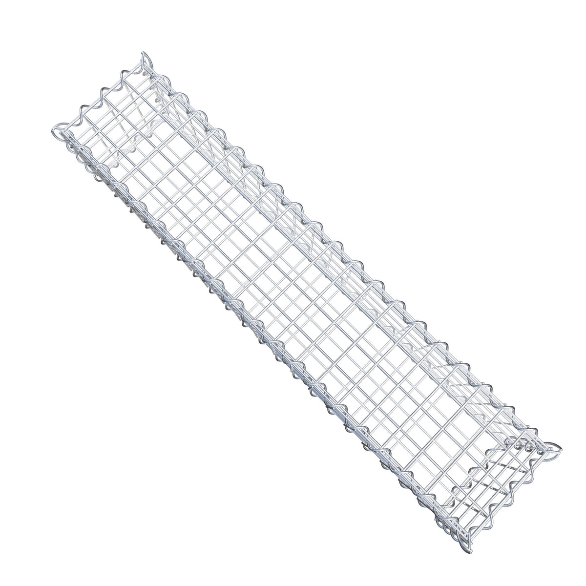 Gabion 100 cm x 20 cm x 20 cm (L x H x P), mailles 5 cm x 5 cm, spirale