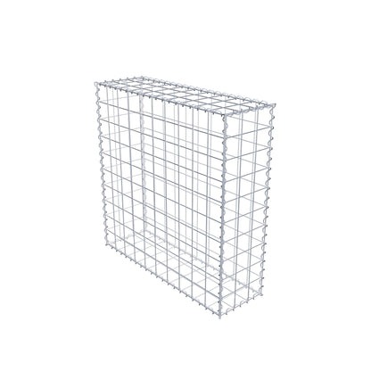 Gabione 100 cm x 100 cm x 30 cm (L x H x T), Maschenweite 10 cm x 10 cm, Spirale