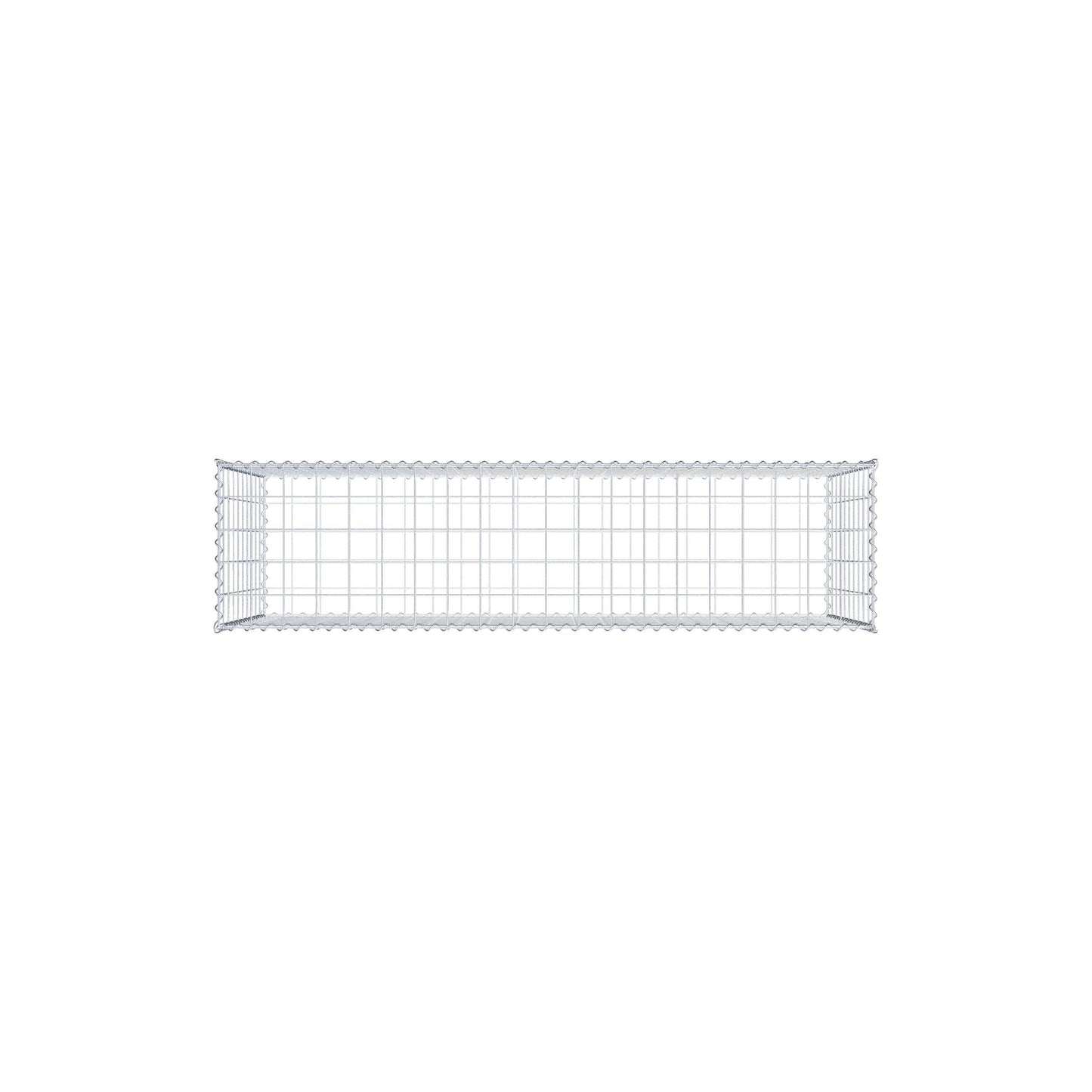 Gabion 200 cm x 100 cm x 50 cm (L x H x P), mailles 10 cm x 10 cm, spirale