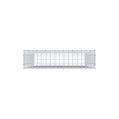 Gabion 100 cm x 80 cm x 20 cm (L x H x D), mesh size 5 cm x 5 cm, C-ring