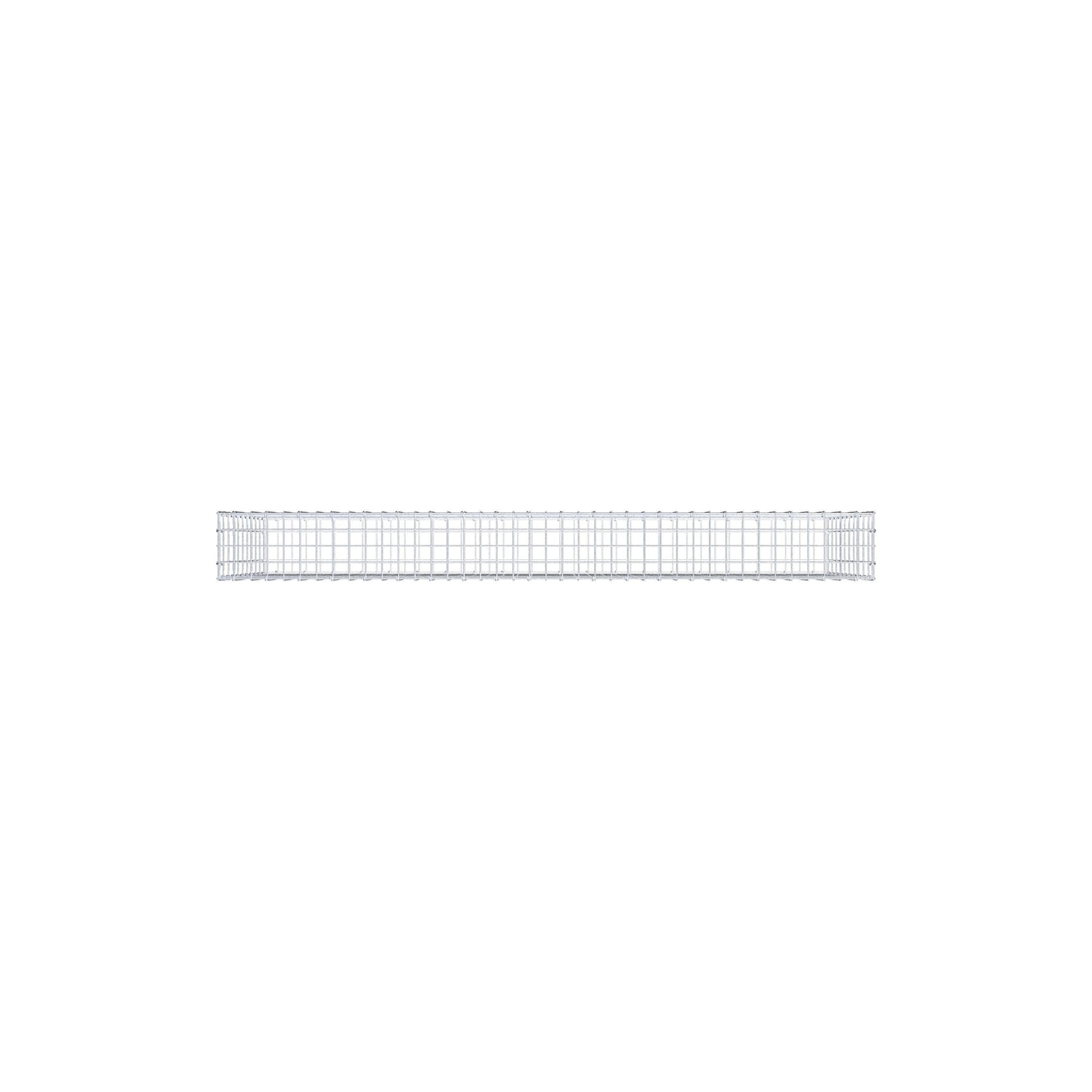 Gavión 200 cm x 100 cm x 20 cm (L x A x P), luz de malla 5 cm x 10 cm, anillo en C