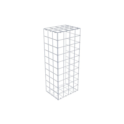 Monteret gabion type 2 100 cm x 30 cm x 40 cm (L x H x D), maskestørrelse 10 cm x 10 cm, C-ring