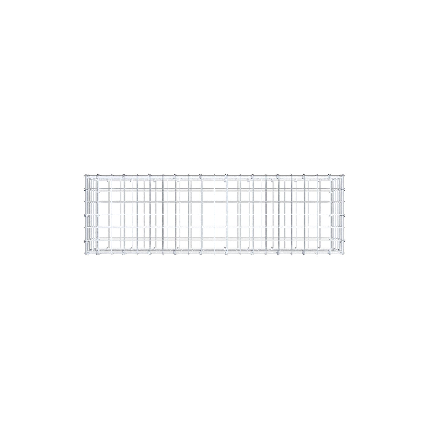 Gabbione 100 cm x 30 cm x 30 cm (L x H x P), maglia 5 cm x 5 cm, anello a C