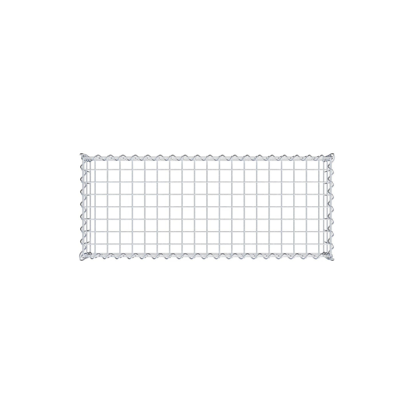 Grown-on gabion type 3 100 cm x 20 cm x 40 cm (L x H x D), mesh size 5 cm x 10 cm, spiral