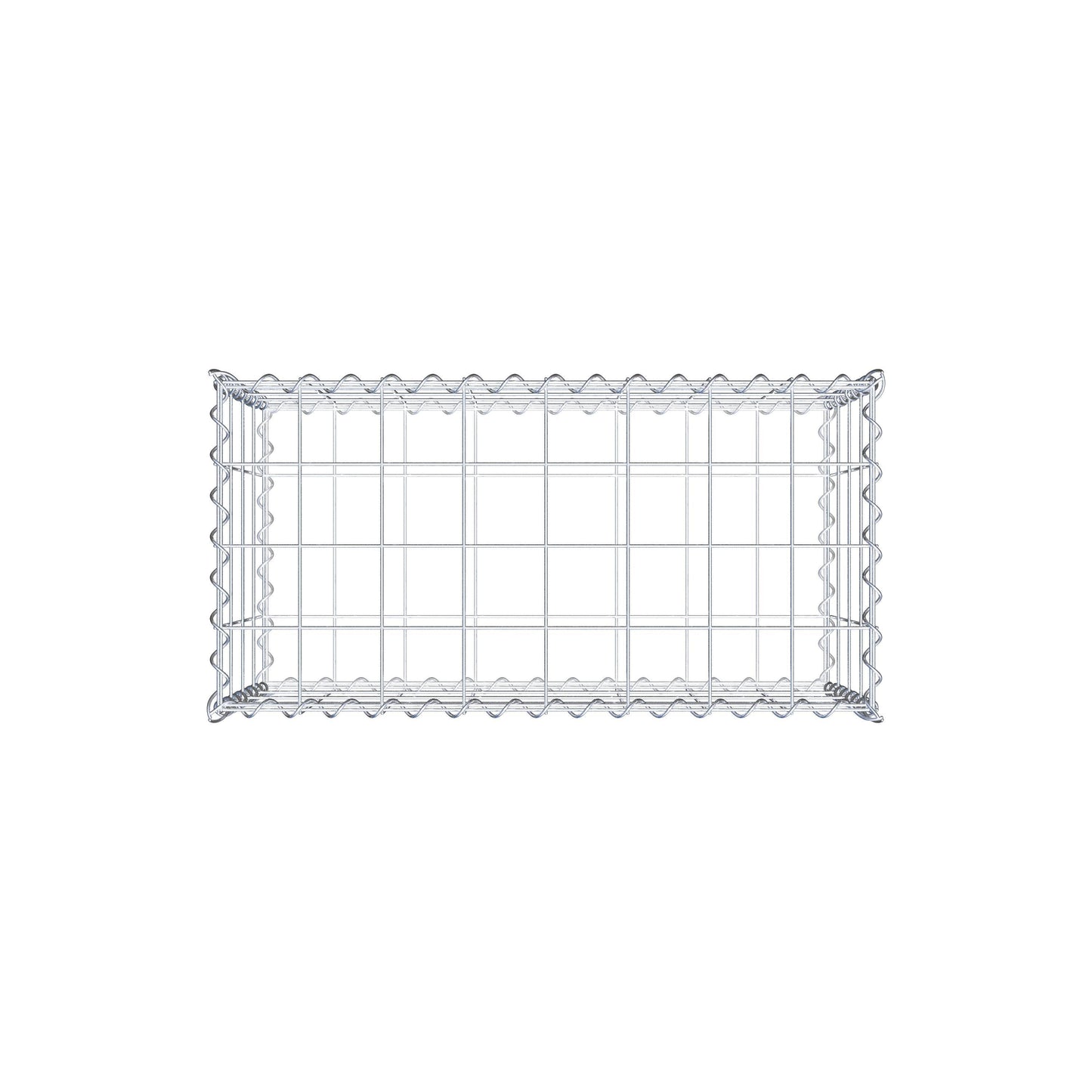 Gabion 80 cm x 40 cm x 40 cm (L x H x D), maskestørrelse 10 cm x 10 cm, spiral