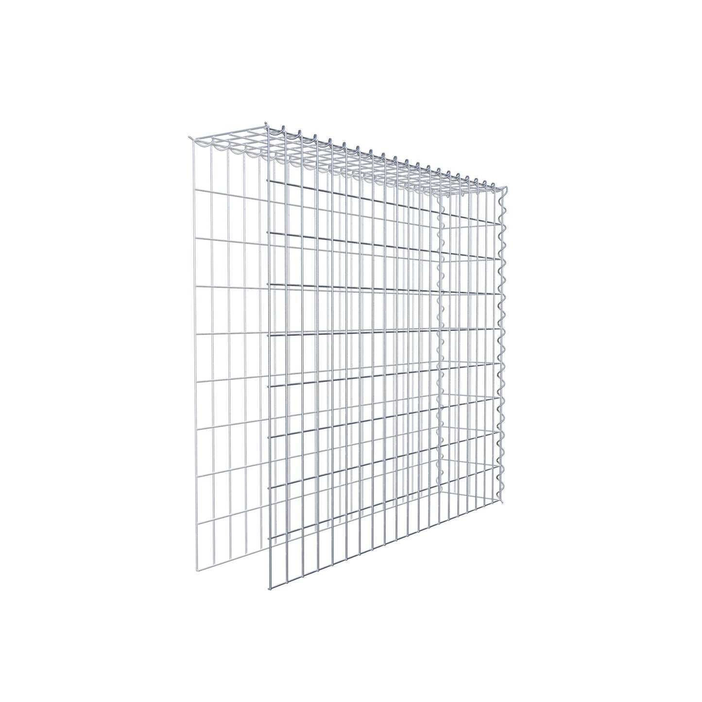 Anbaugabione Typ 4 100 cm x 90 cm x 20 cm (L x H x T), Maschenweite 5 cm x 10 cm, Spirale