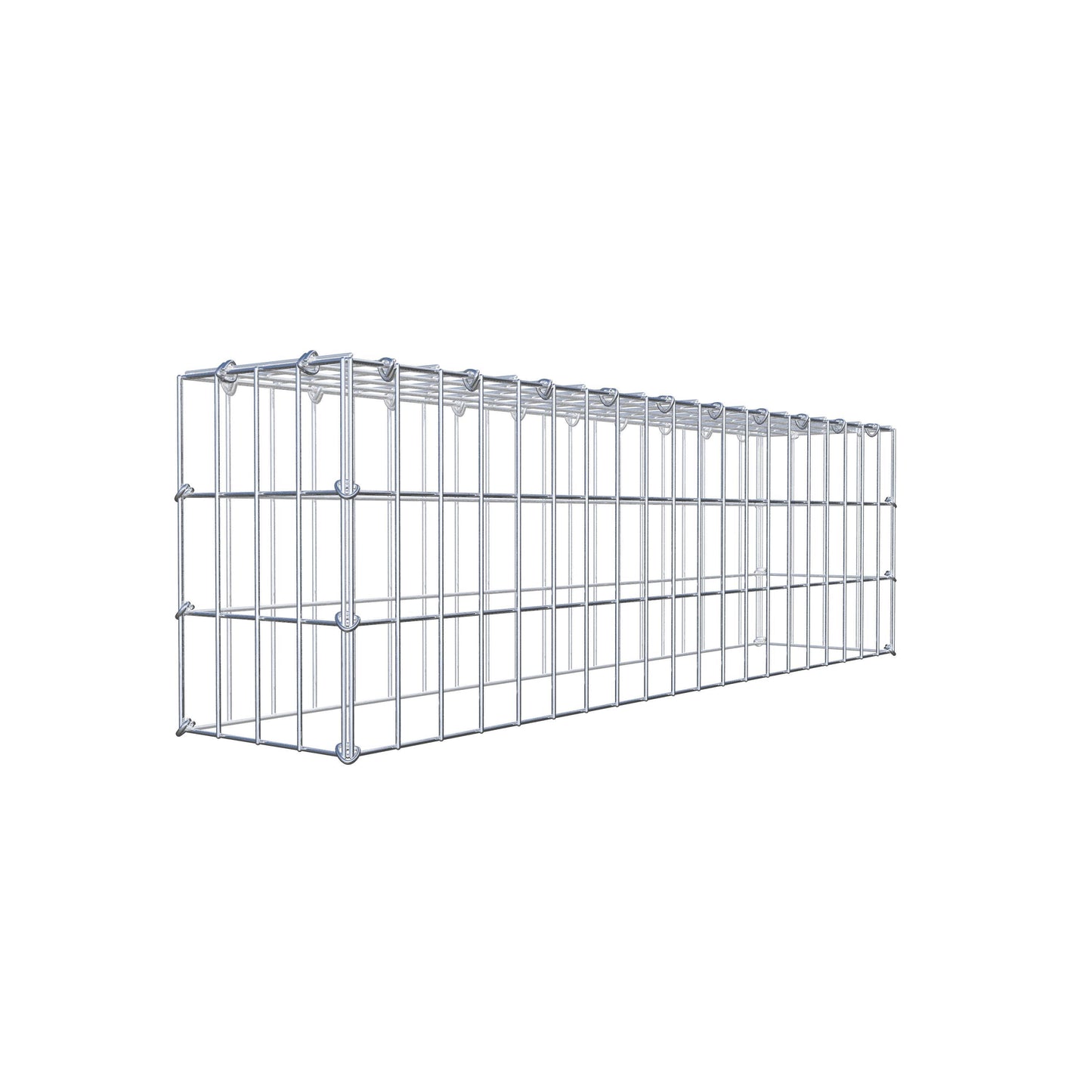 Type 3 oplegkorf 100 cm x 30 cm x 20 cm (L x H x D), maaswijdte 5 cm x 10 cm, C-ring