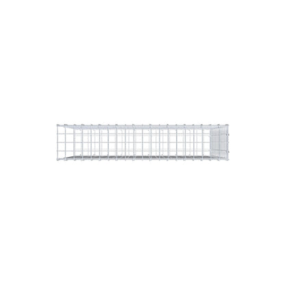 Anbaugabione Typ 2 100 cm x 80 cm x 20 cm (L x H x T), Maschenweite 5 cm x 5 cm, C-Ring