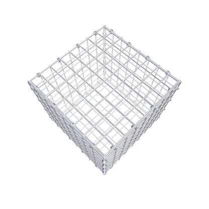 Gabbione 40 cm x 40 cm x 40 cm (L x H x P), maglia 5 x 5 cm, anello a spirale