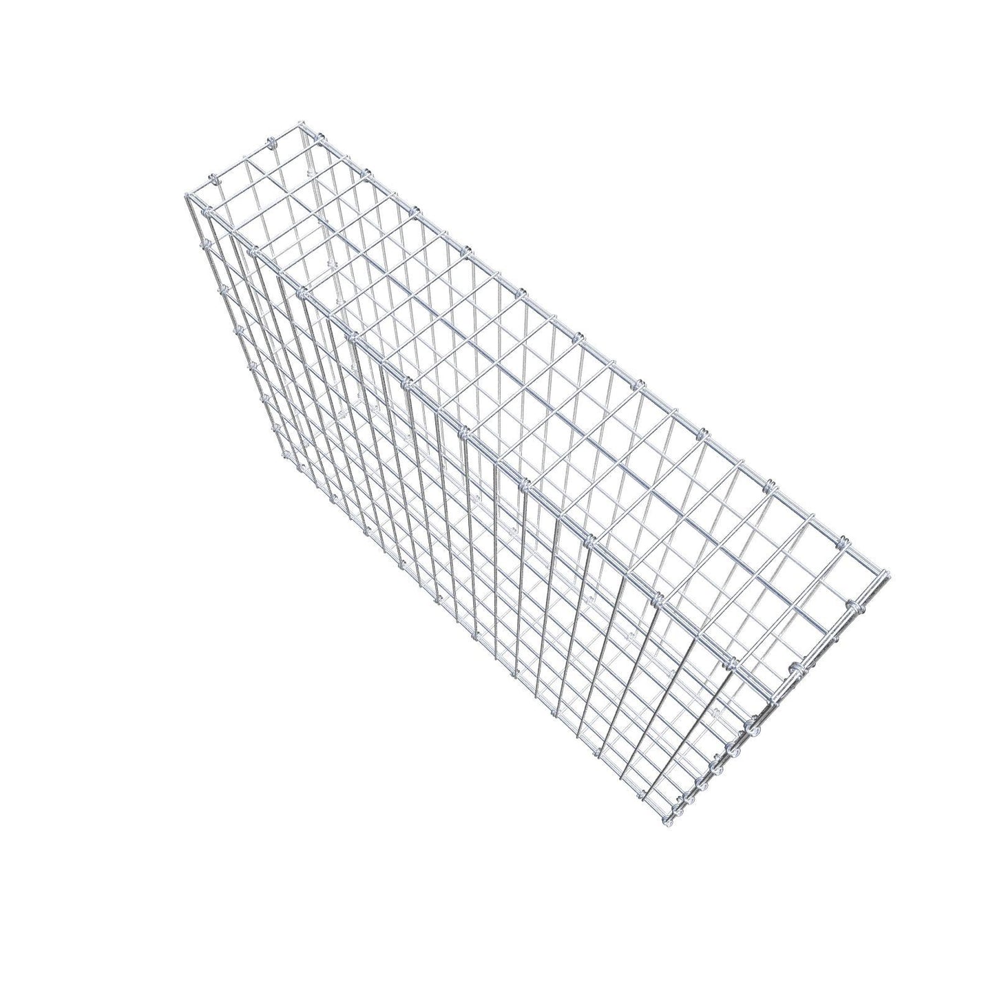 Schanskorf 100 cm x 70 cm x 20 cm (L x H x D), maaswijdte 5 x 10 cm, spiraalring