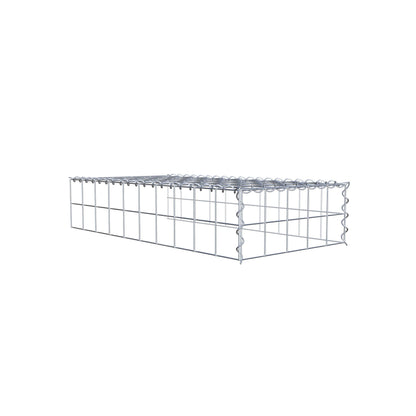 Gavión complementario tipo 4 100 cm x 20 cm x 50 cm (L x A x P), malla 10 cm x 10 cm, espiral