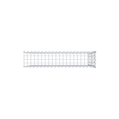 Udvokset gabion type 4 100 cm x 80 cm x 20 cm (L x H x D), maskestørrelse 5 cm x 10 cm, spiral