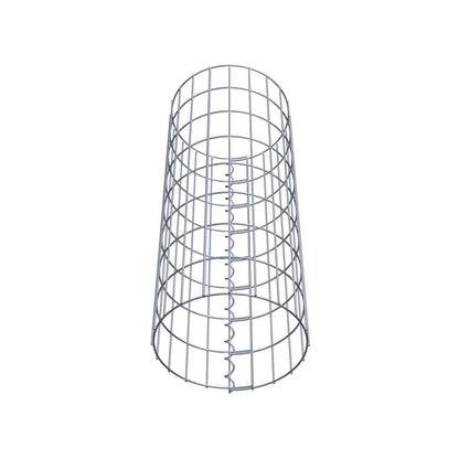 Colonne de gabion ronde 32 cm de diamètre, 80 cm de hauteur, maille 5 cm x 10 cm