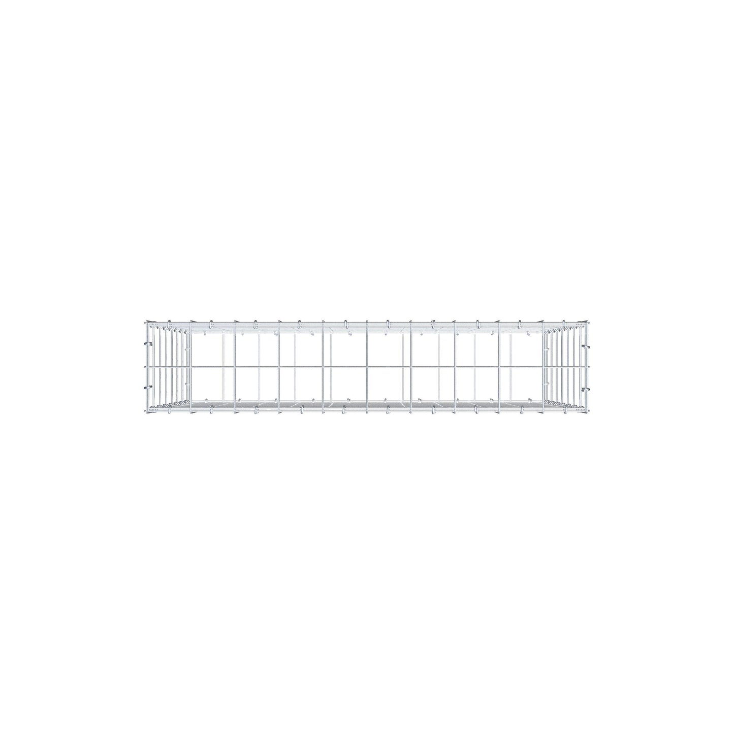 Gabione 100 cm x 70 cm x 20 cm (L x H x T), Maschenweite 10 cm x 10 cm, C-Ring