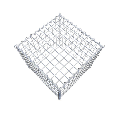 Gabbione aggiuntivo tipo 3 50 cm x 50 cm x 50 cm (L x H x P), dimensione maglia 5 cm x 10 cm, a spirale