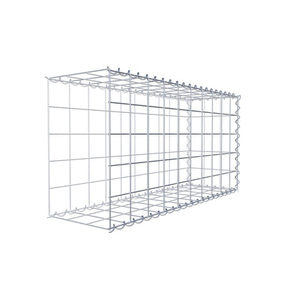 Anbaugabione Typ 2 100 cm x 50 cm x 30 cm (L x H x T), Maschenweite 10 cm x 10 cm, Spirale