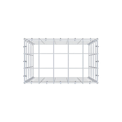 Anbaugabione Typ 3 50 cm x 50 cm x 30 cm (L x H x T), Maschenweite 10 cm x 10 cm, C-Ring