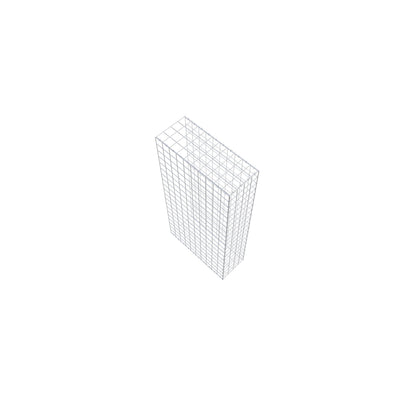 Mounted gabion type 2 200 cm x 100 cm x 40 cm (L x H x D), mesh size 10 cm x 10 cm, C-ring