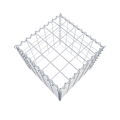 Opvokset gabion type 3 50 cm x 50 cm x 50 cm (L x H x D), maskestørrelse 10 cm x 10 cm, spiral