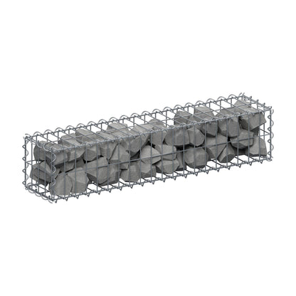 Gabione 100 cm x 20 cm x 20 cm (L x H x T), Maschenweite 5 cm x 10 cm, Spirale