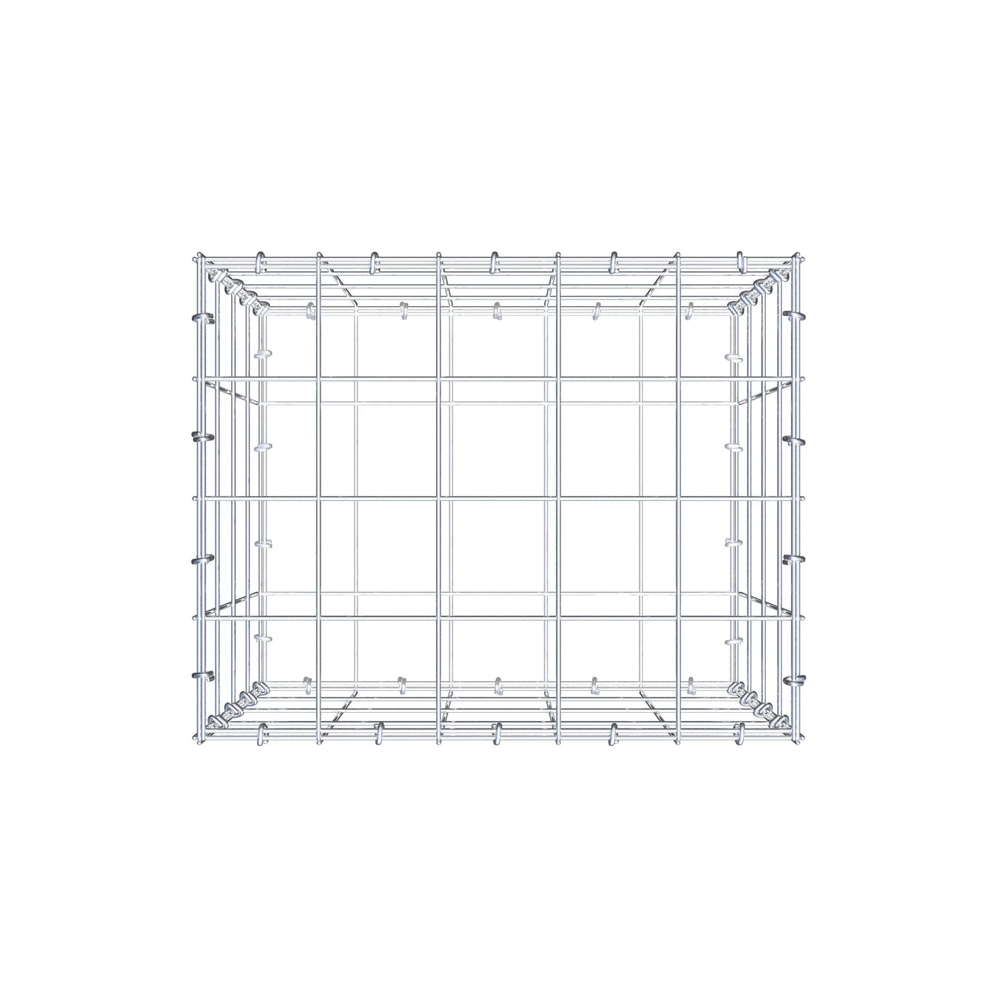 Gabion 50 cm x 40 cm x 40 cm (L x H x D), maskestørrelse 10 cm x 10 cm, C-ring