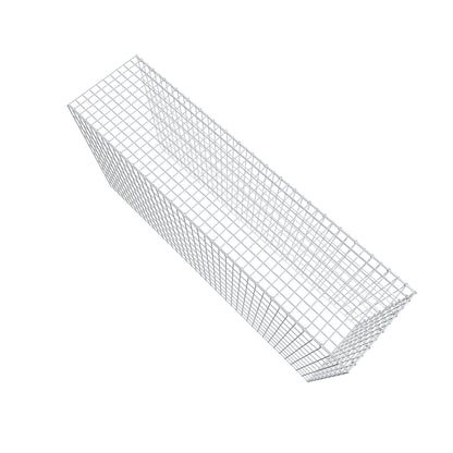 Mounted gabion type 4 200 cm x 100 cm x 50 cm (L x H x D), mesh size 5 cm x 10 cm, C-ring