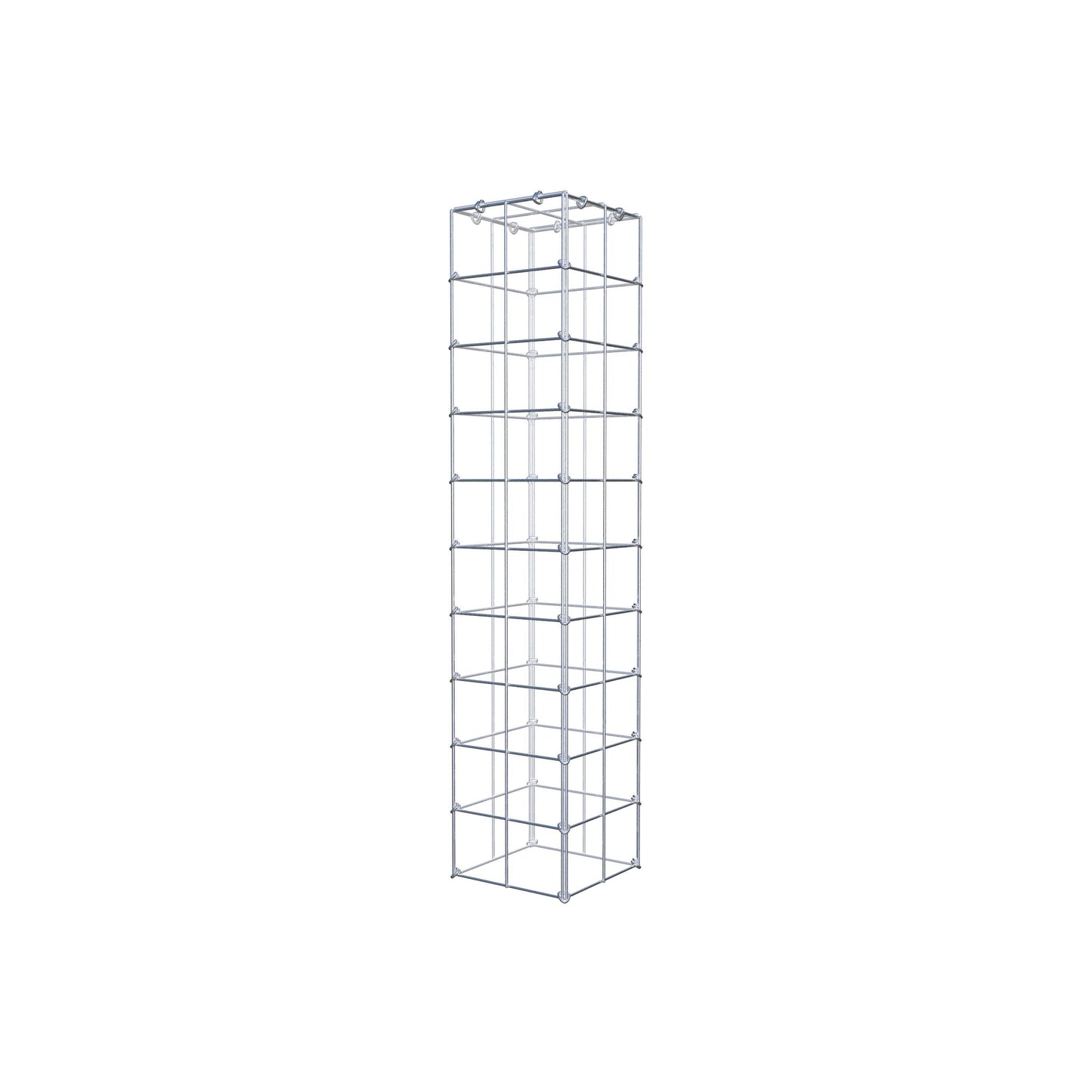 Monteret gabion type 3 100 cm x 20 cm x 20 cm (L x H x D), maskestørrelse 10 cm x 10 cm, C-ring