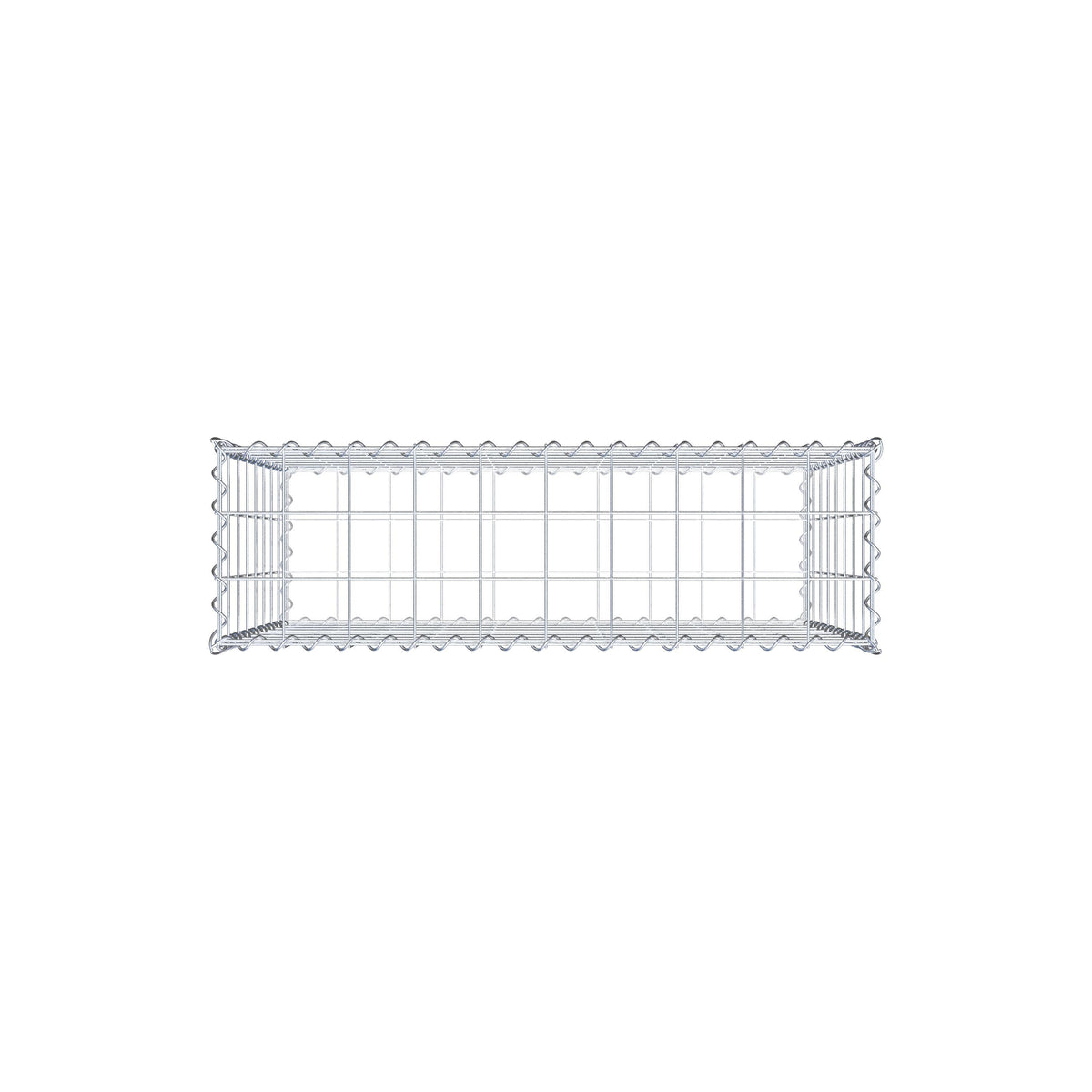 Gabion 100 cm x 80 cm x 30 cm (L x H x D), maskestørrelse 10 cm x 10 cm, spiral