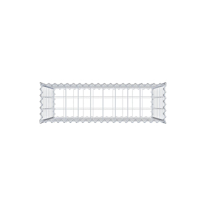 Gabion 100 cm x 80 cm x 30 cm (L x H x D), maskestørrelse 10 cm x 10 cm, spiral