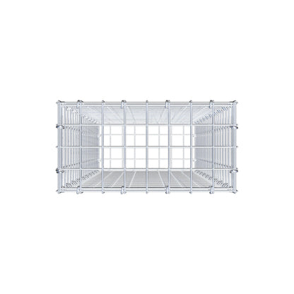 Gabione 100 cm x 40 cm x 20 cm (L x H x T), Maschenweite 5 cm x 5 cm, C-Ring