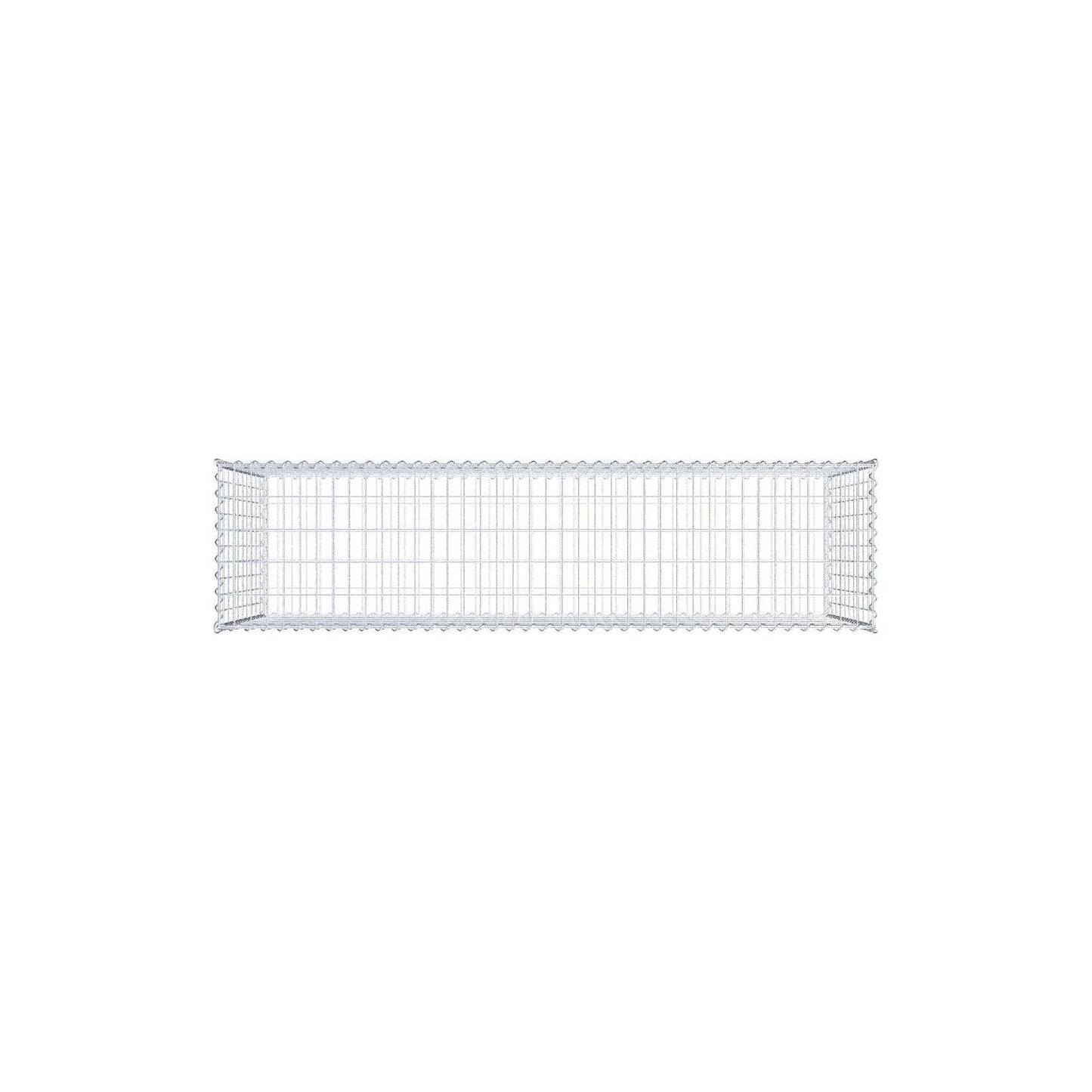 Gabione 200 cm x 100 cm x 50 cm (L x H x T), Maschenweite 5 cm x 10 cm, Spirale
