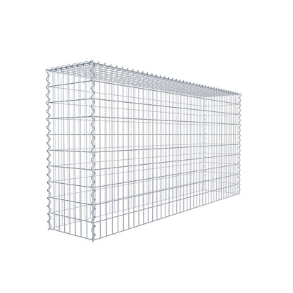 Opvokset gabion type 3 200 cm x 100 cm x 40 cm (L x H x D), maskestørrelse 5 cm x 10 cm, spiral