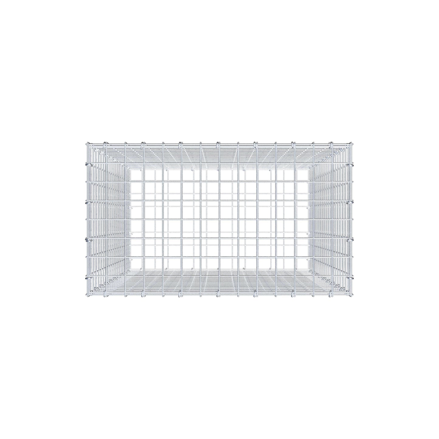 Gabion 100 cm x 70 cm x 40 cm (L x H x D), maskestørrelse 5 cm x 5 cm, C-ring