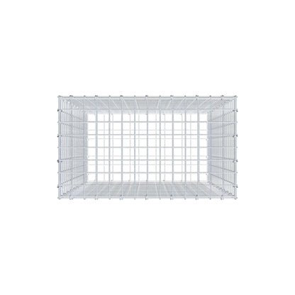 Gabion 100 cm x 70 cm x 40 cm (L x H x D), maskestørrelse 5 cm x 5 cm, C-ring