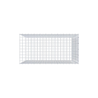 Gavión complementario de tipo 2 100 cm x 90 cm x 50 cm (largo x alto x fondo), malla 5 cm x 5 cm, anillo en C
