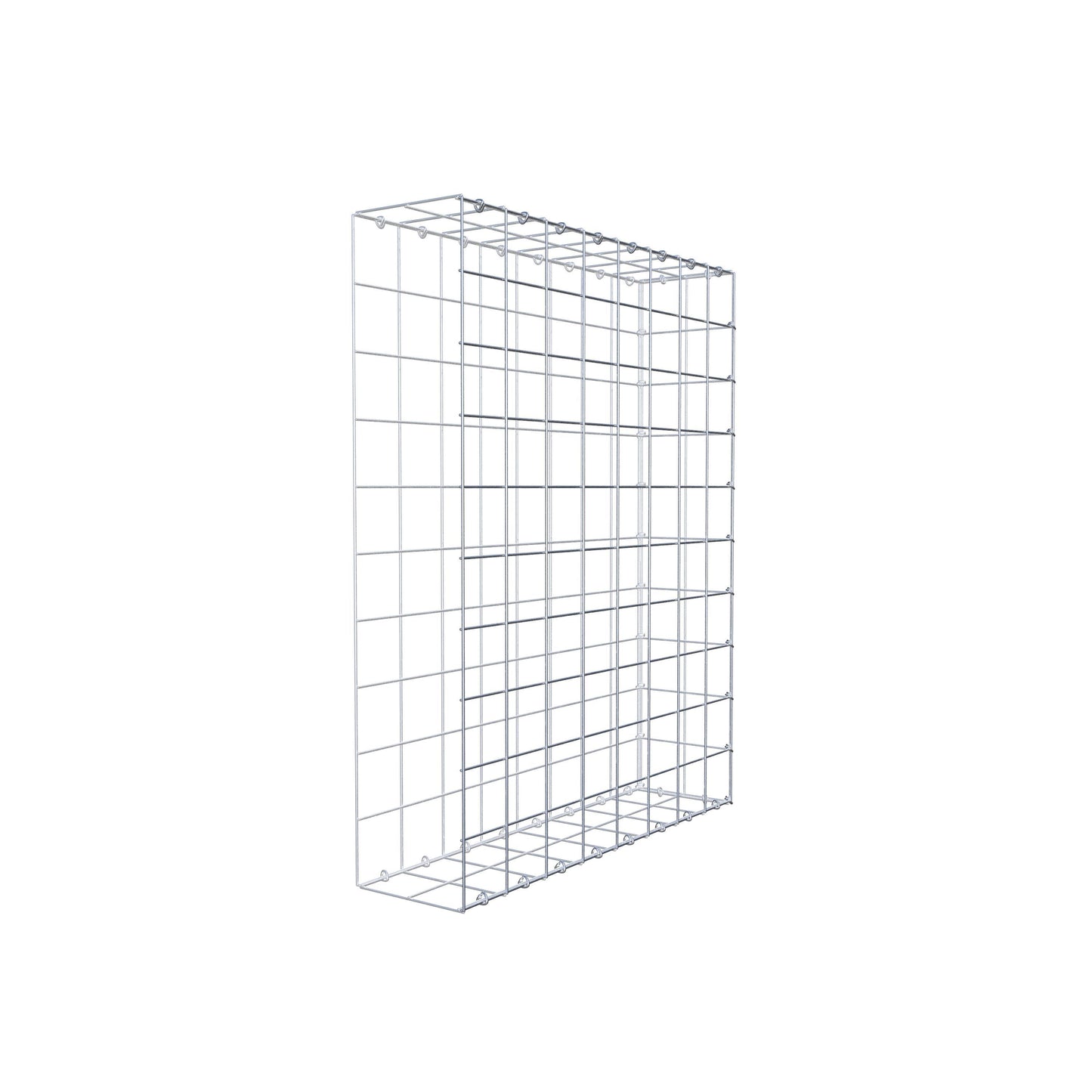 Gavión complementario de tipo 2 100 cm x 80 cm x 20 cm (L x A x P), malla 10 cm x 10 cm, anillo en C