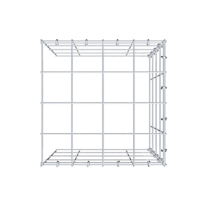 Mounted gabion type 4 40 cm x 40 cm x 40 cm (L x H x D), mesh size 10 cm x 10 cm, C-ring