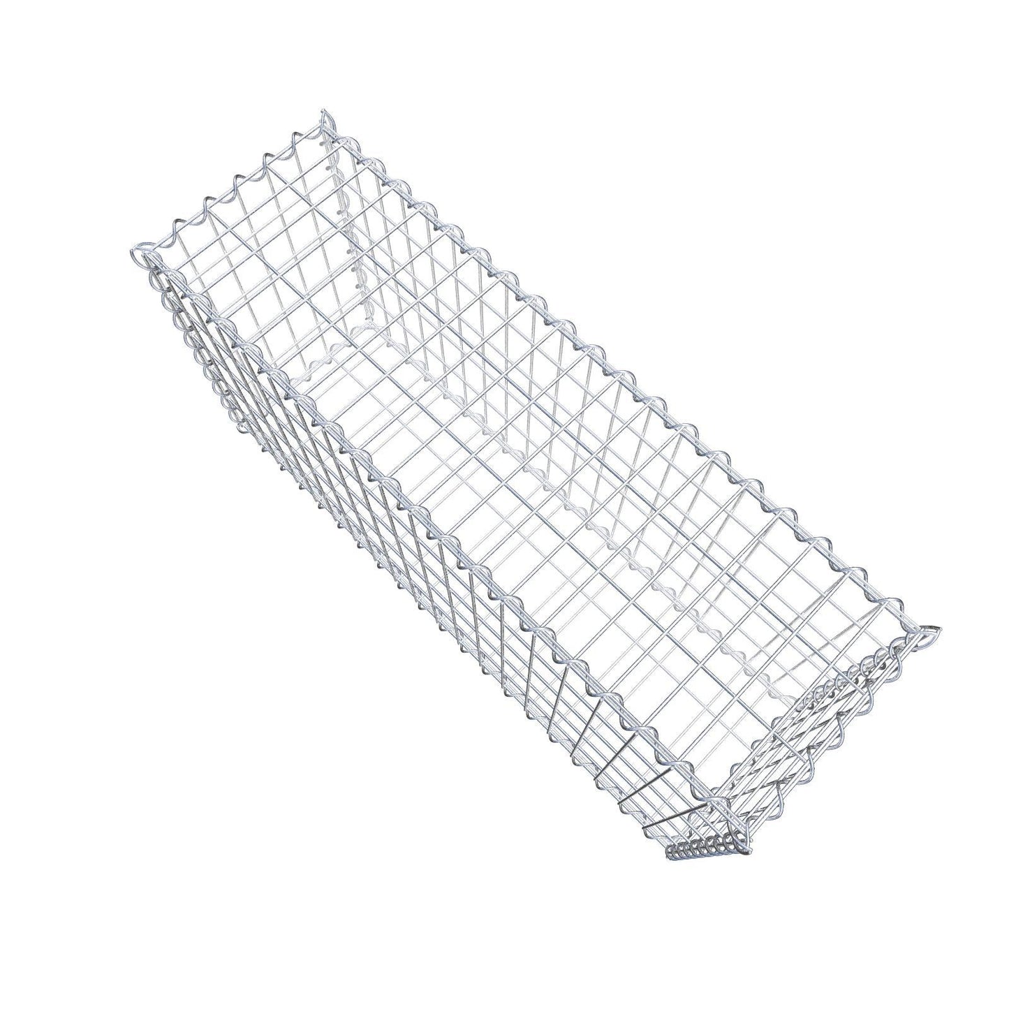Økonomisæt 3x Gabion 100 cm x 50 cm x 30 cm (L x H x D), maskestørrelse 5 cm x 10 cm, spiral