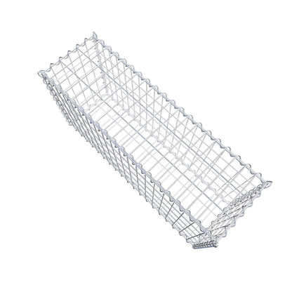 Økonomisæt 3x Gabion 100 cm x 50 cm x 30 cm (L x H x D), maskestørrelse 5 cm x 10 cm, spiral
