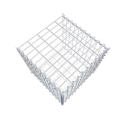 Anbaugabione Typ 2 50 cm x 50 cm x 50 cm (L x H x T), Maschenweite 5 cm x 10 cm, Spirale