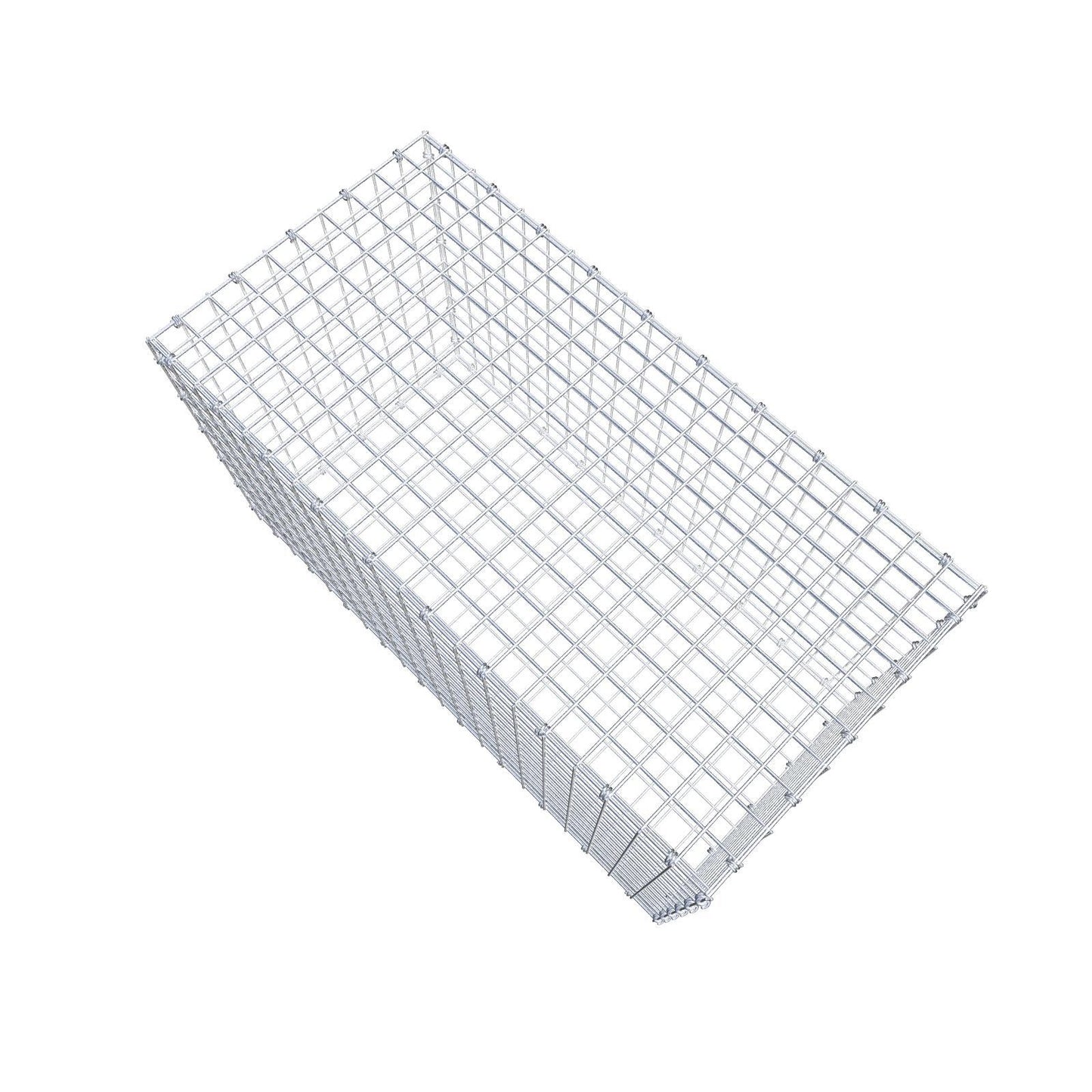 Gabbione 100 cm x 60 cm x 50 cm (L x H x P), maglia 5 x 5 cm, anello a spirale