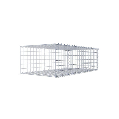 Udvokset gabion type 2 100 cm x 30 cm x 50 cm (L x H x D), maskestørrelse 5 cm x 5 cm, spiral